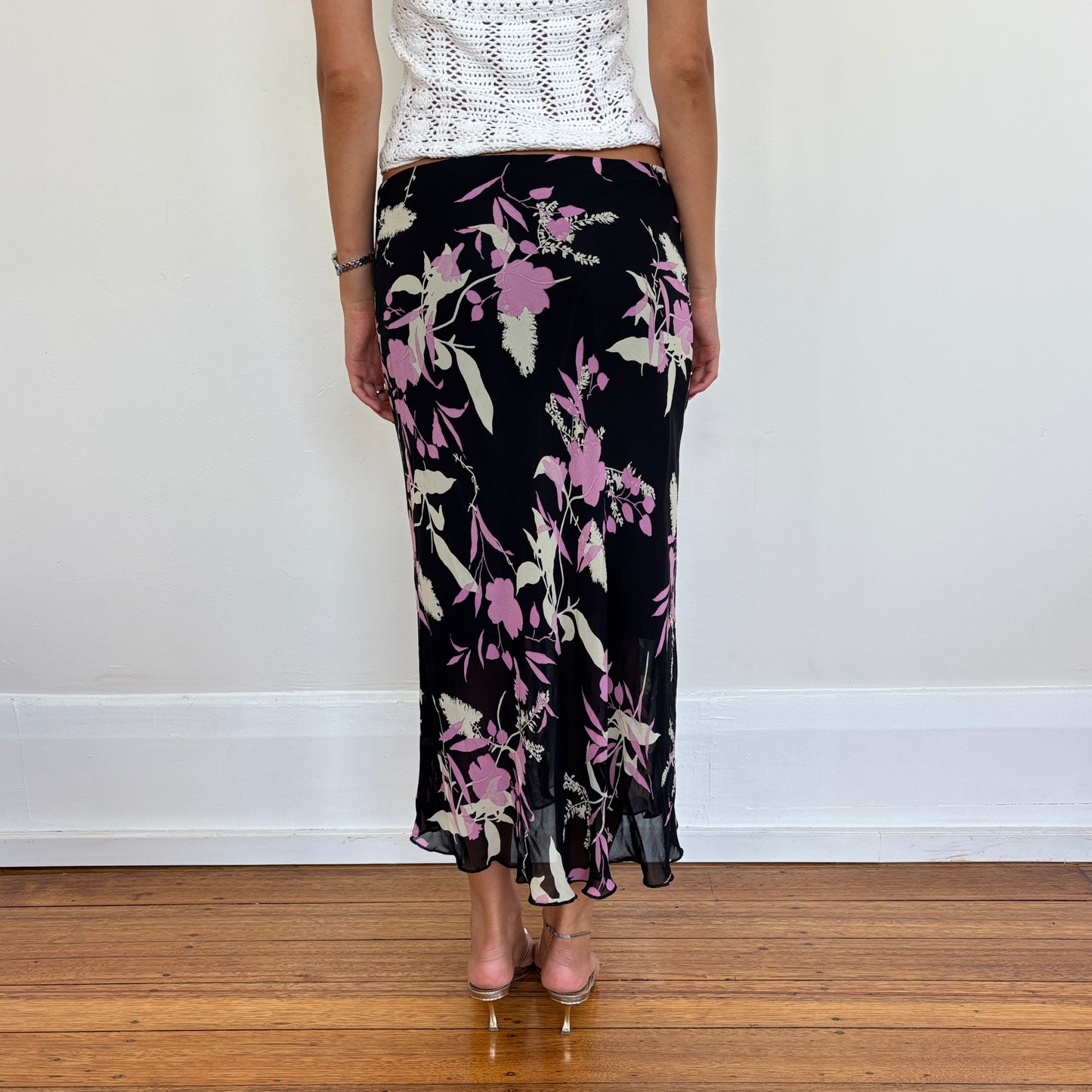 Italian floral skirt - S