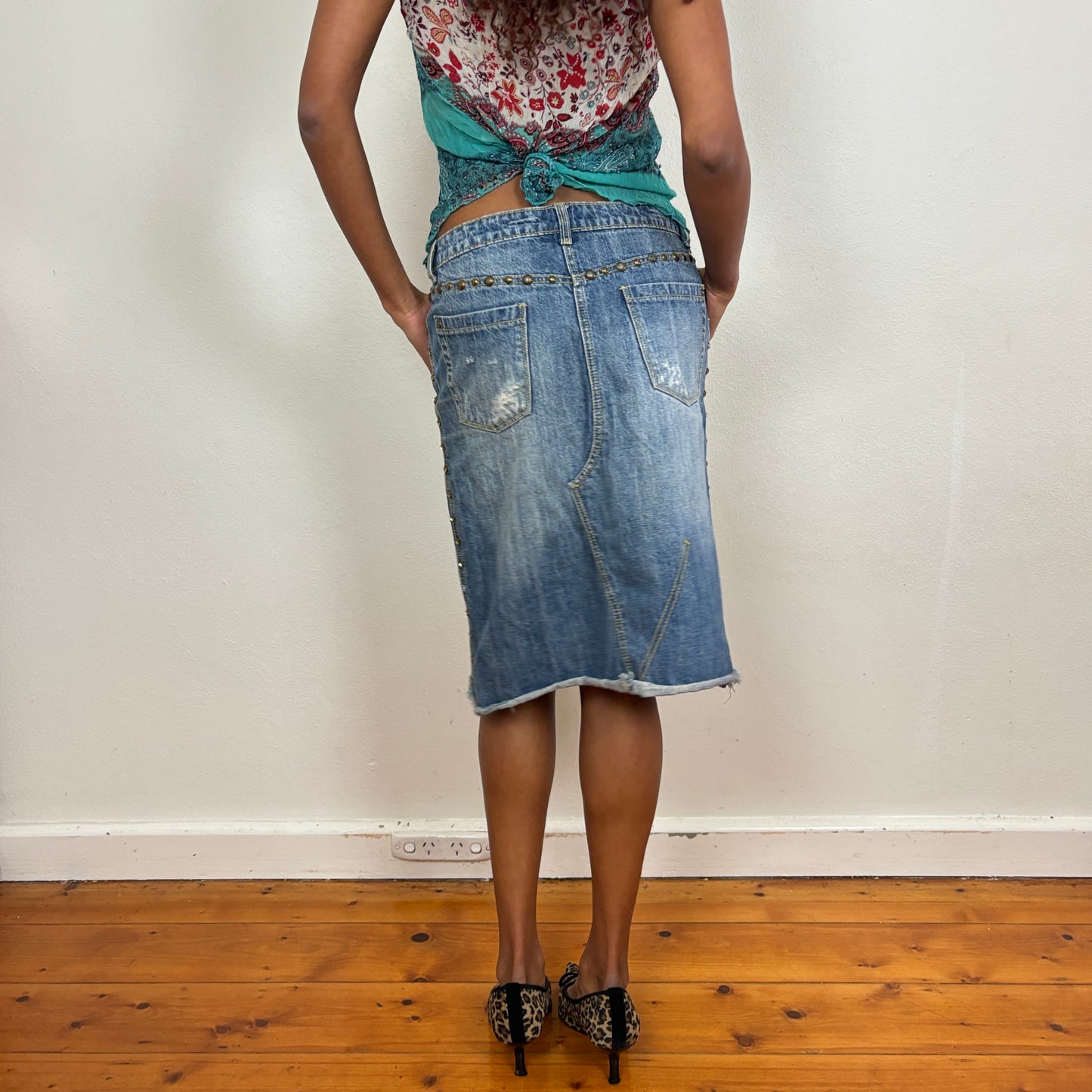 Denim midi skirt - XS/S