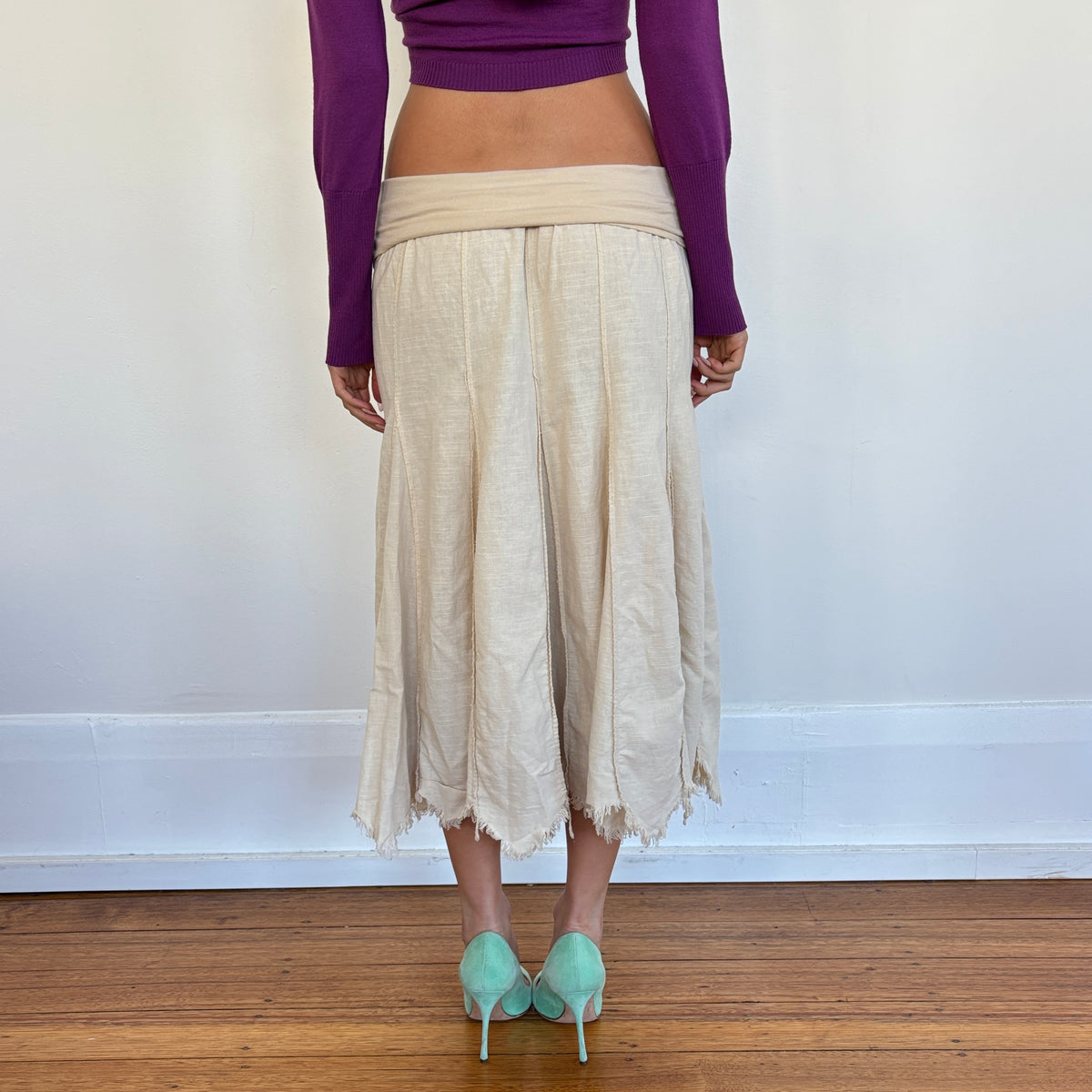 Italian linen skirt - S