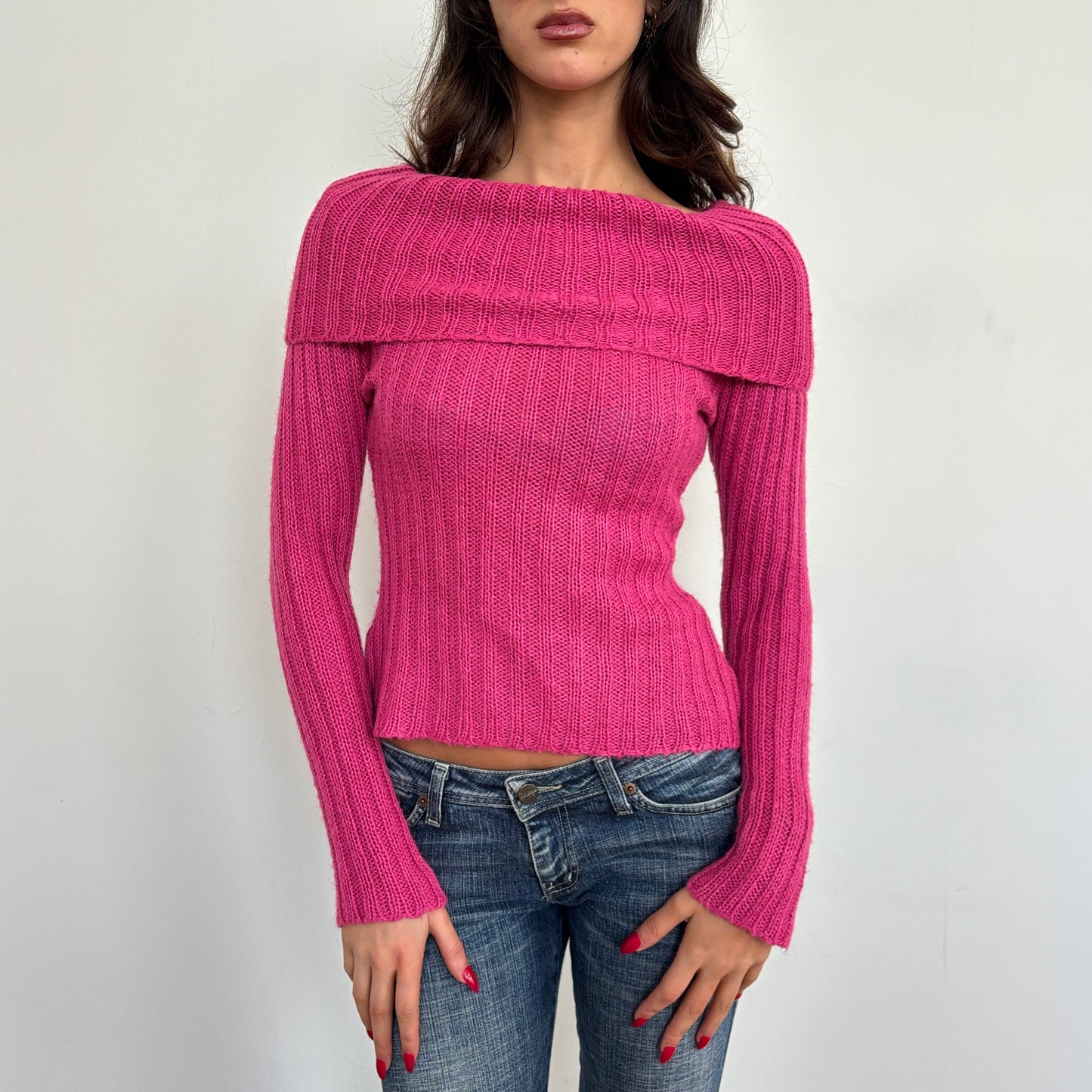 Pink mohair blend knit - XS/S