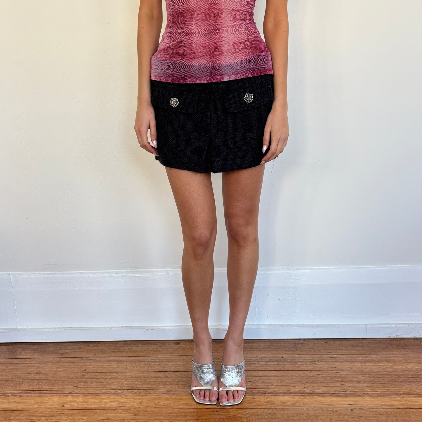 Italian wool mini skirt - XS