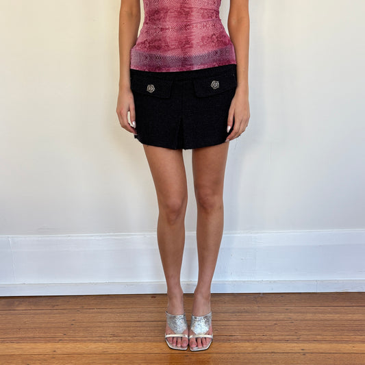 Italian wool mini skirt - XS