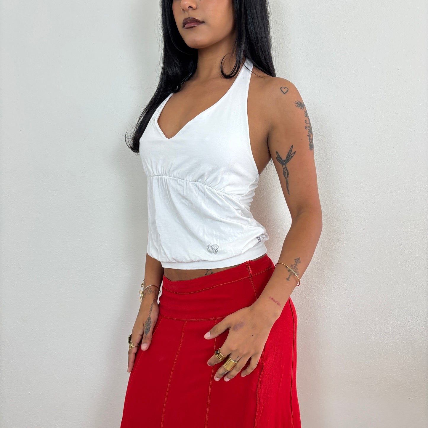 White halter top - XS/S