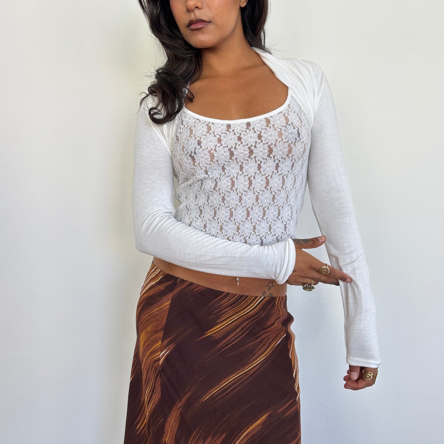 Italian white bolero - S/M