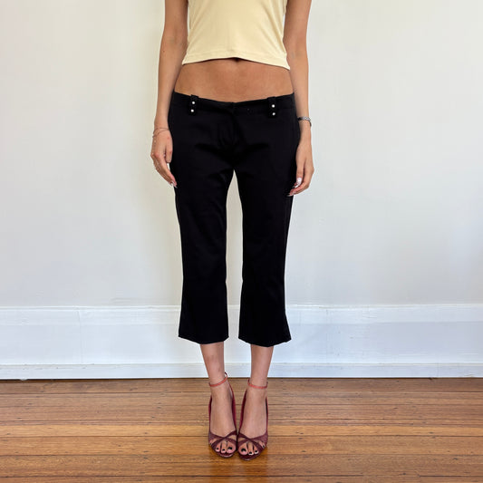 Italian black capris - S/M