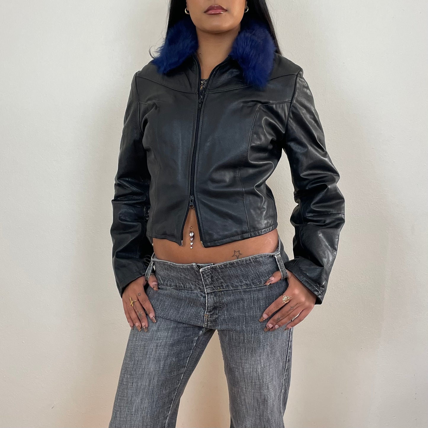 Italian leather jacket - XS/S