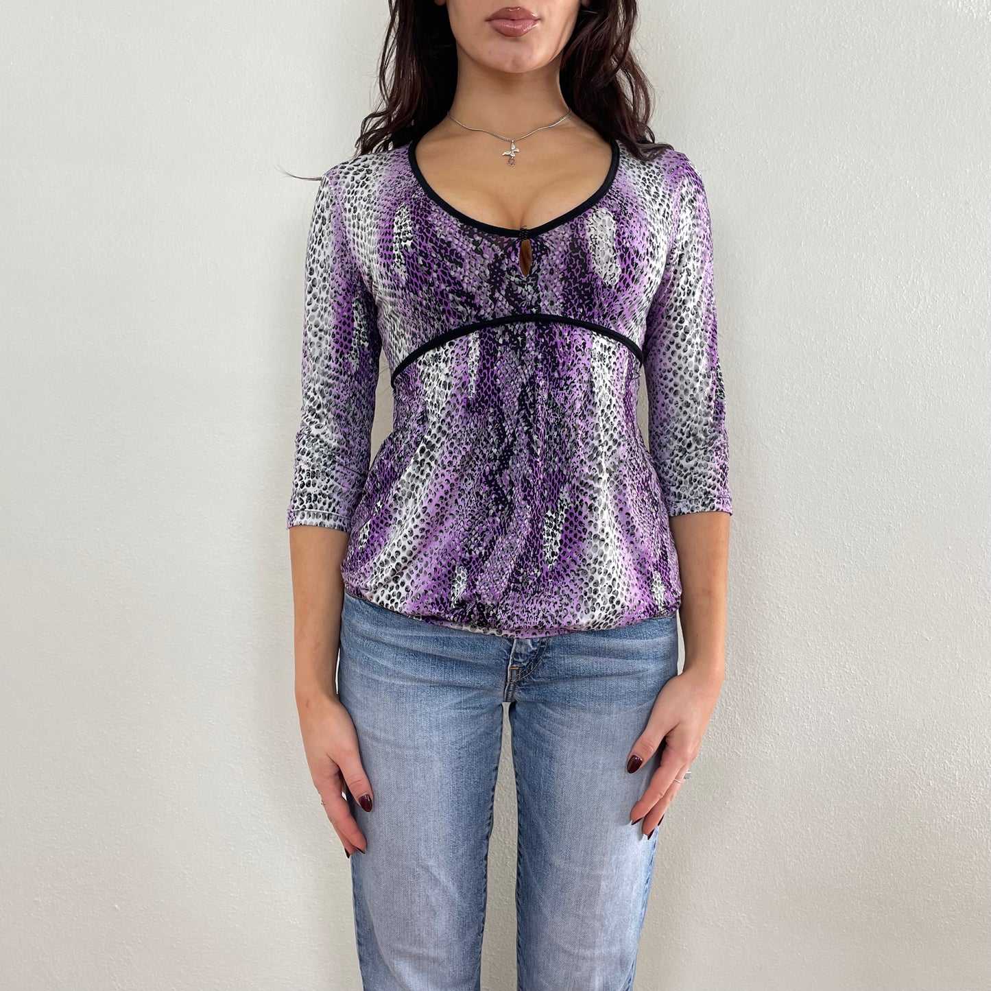 Y2K snakeprint top - S