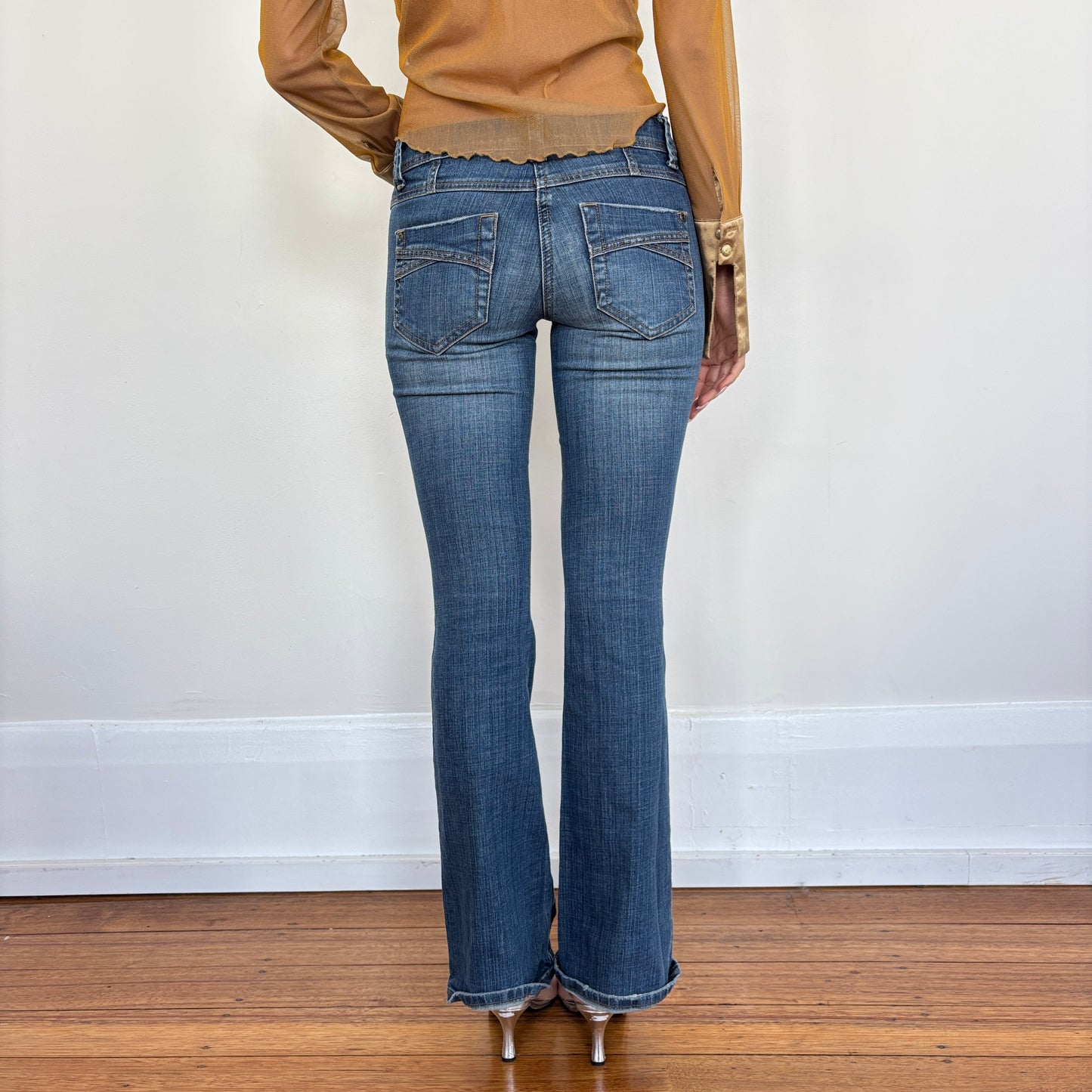 Lowrise bootcut jeans -XS