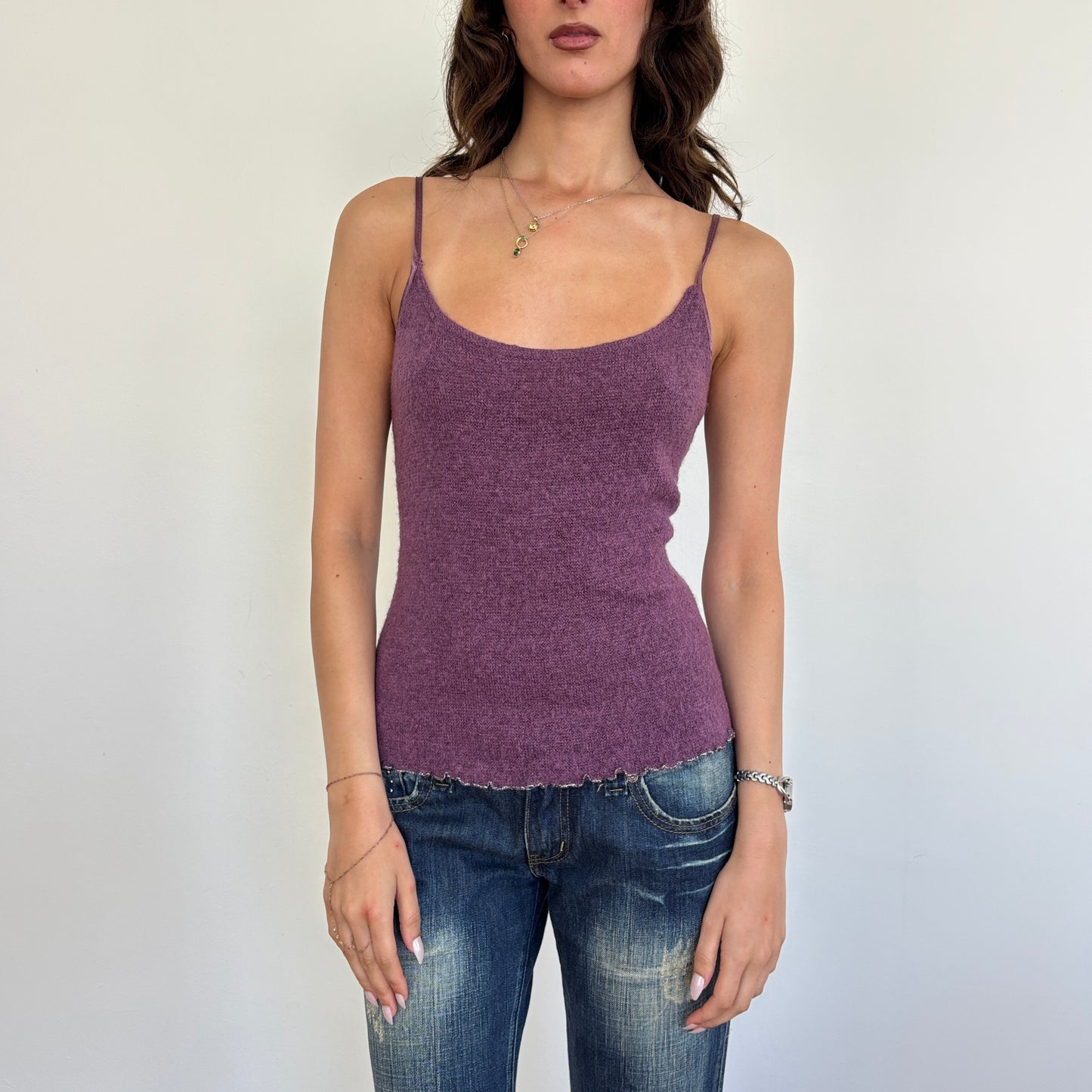 Italian wool/mohair cami - L