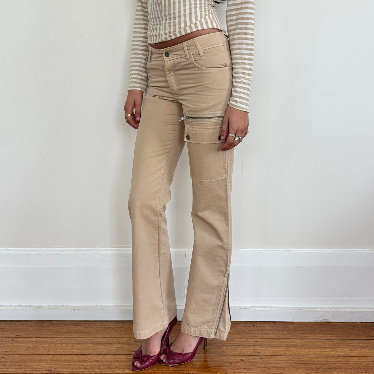 Italian cargo pants - XS
