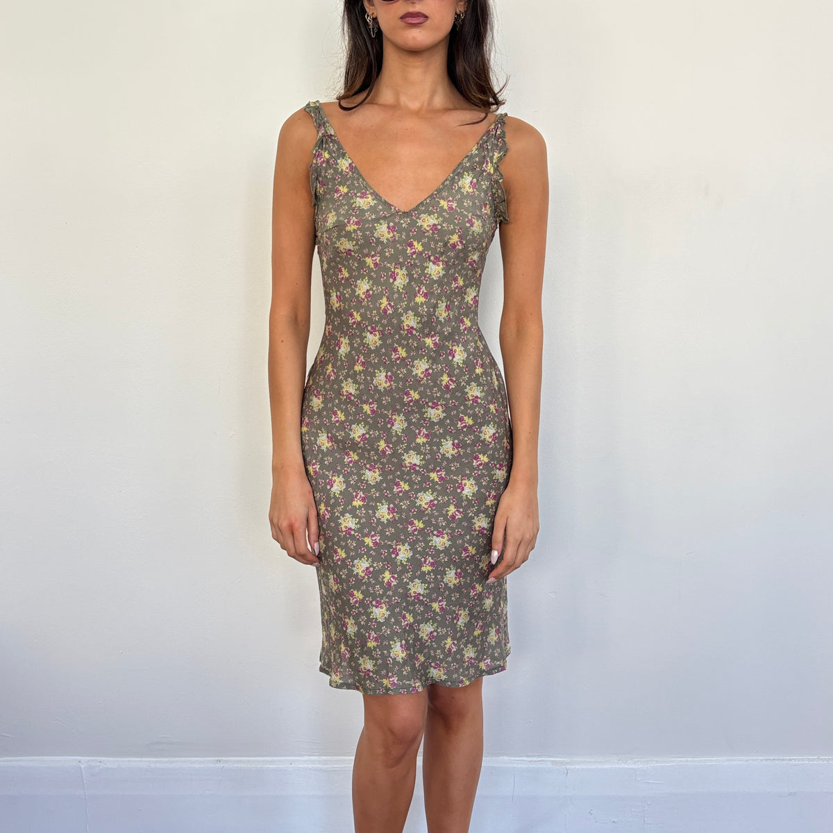 Italian floral dress - S