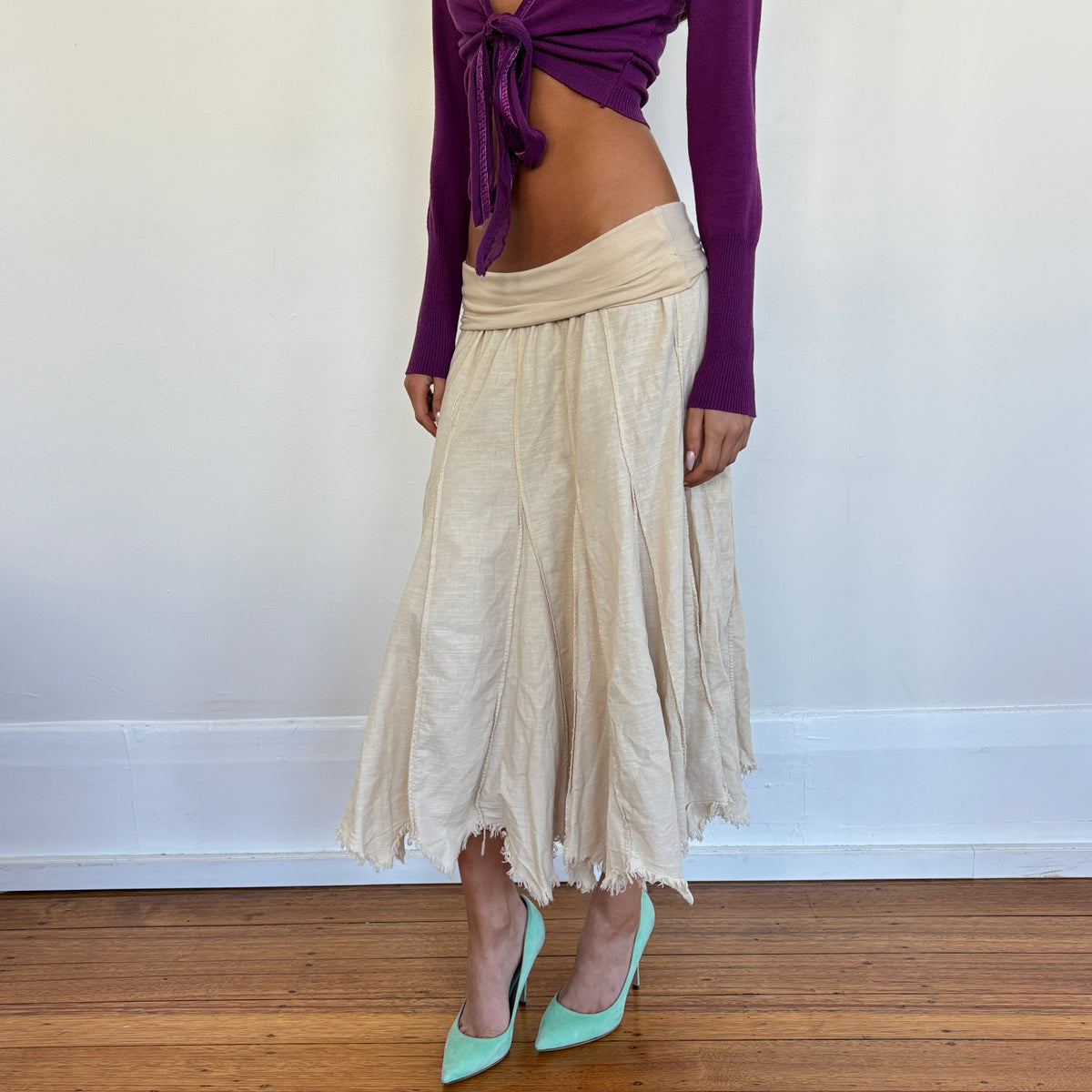 Italian linen skirt - S