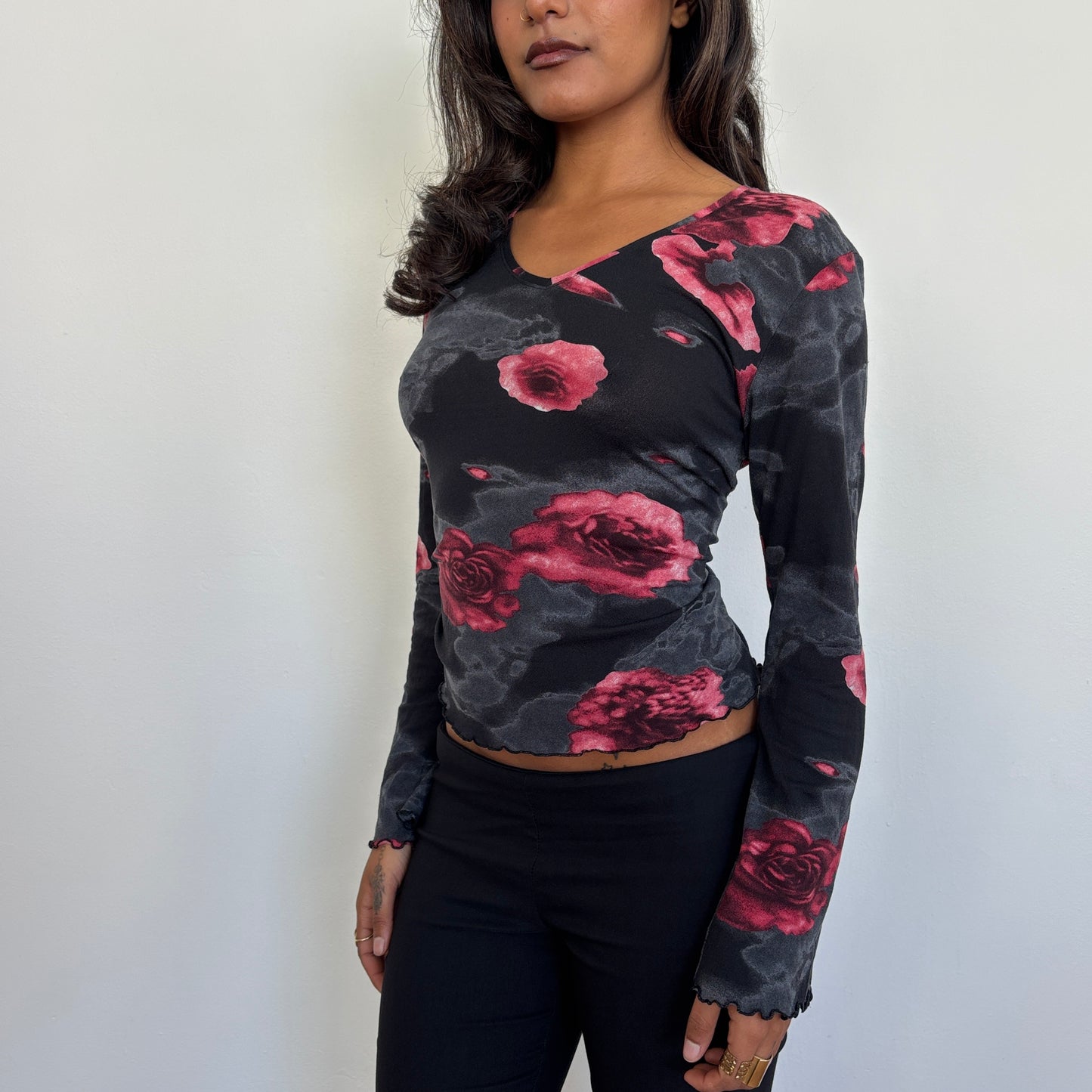 Floral long sleeve - M/L