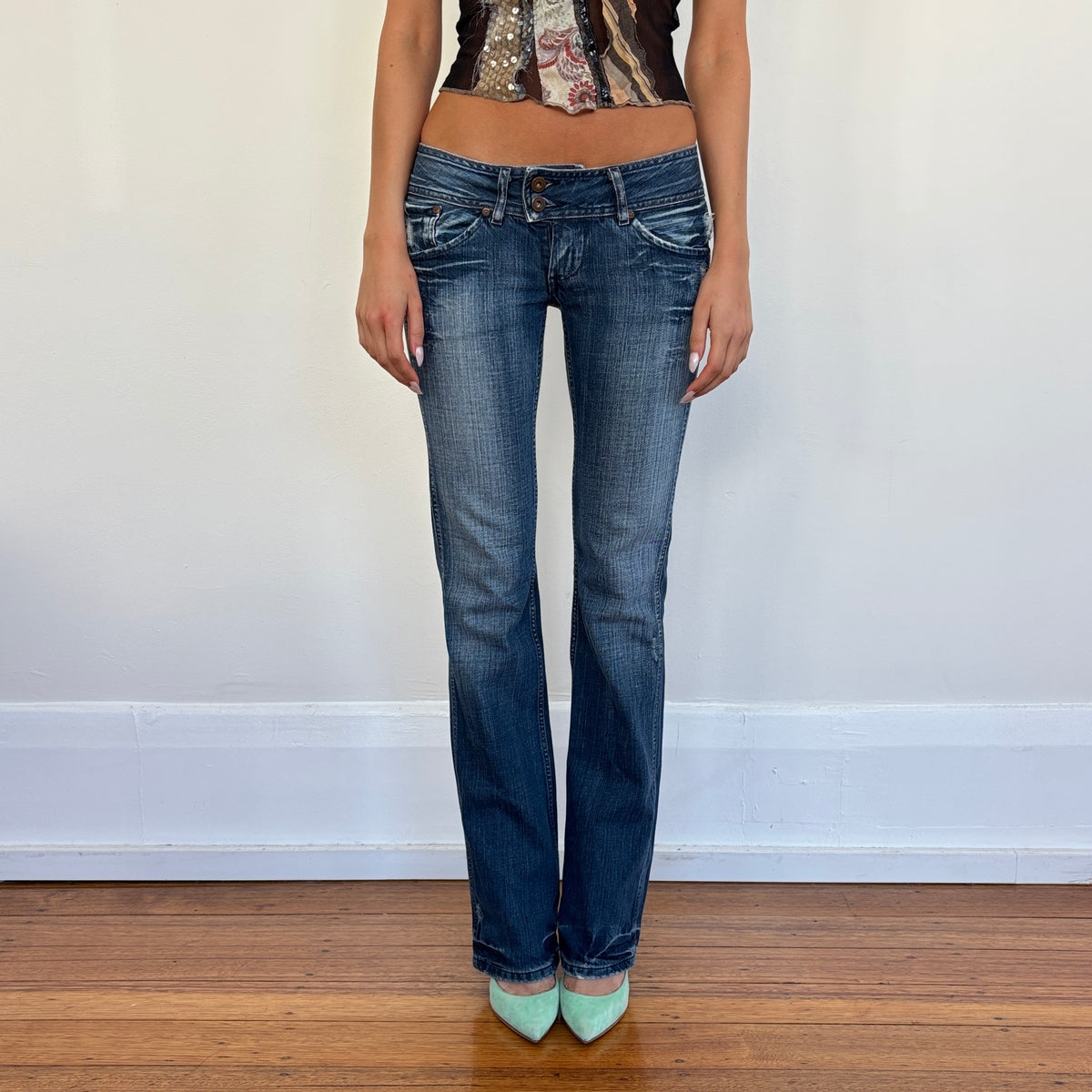 Darkwash bootcut jeans - XS