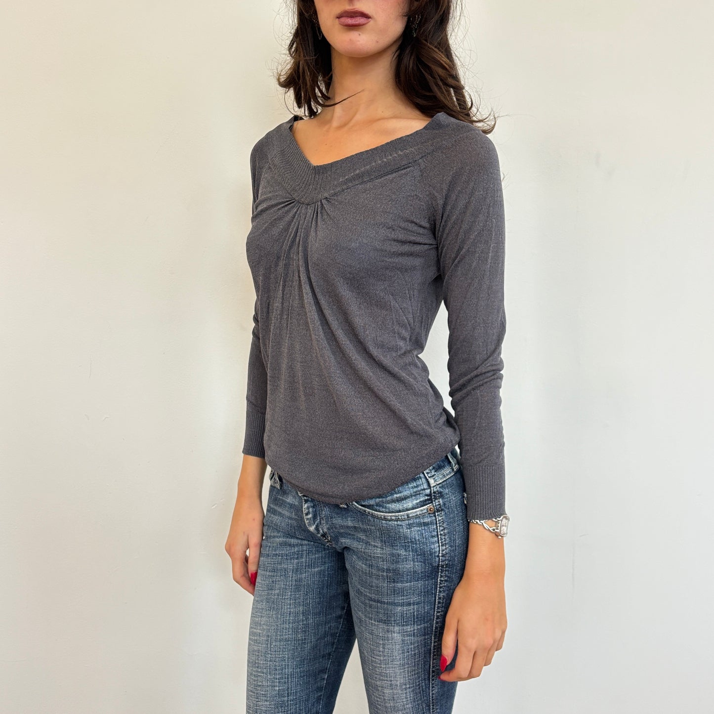 Italian grey knit - S