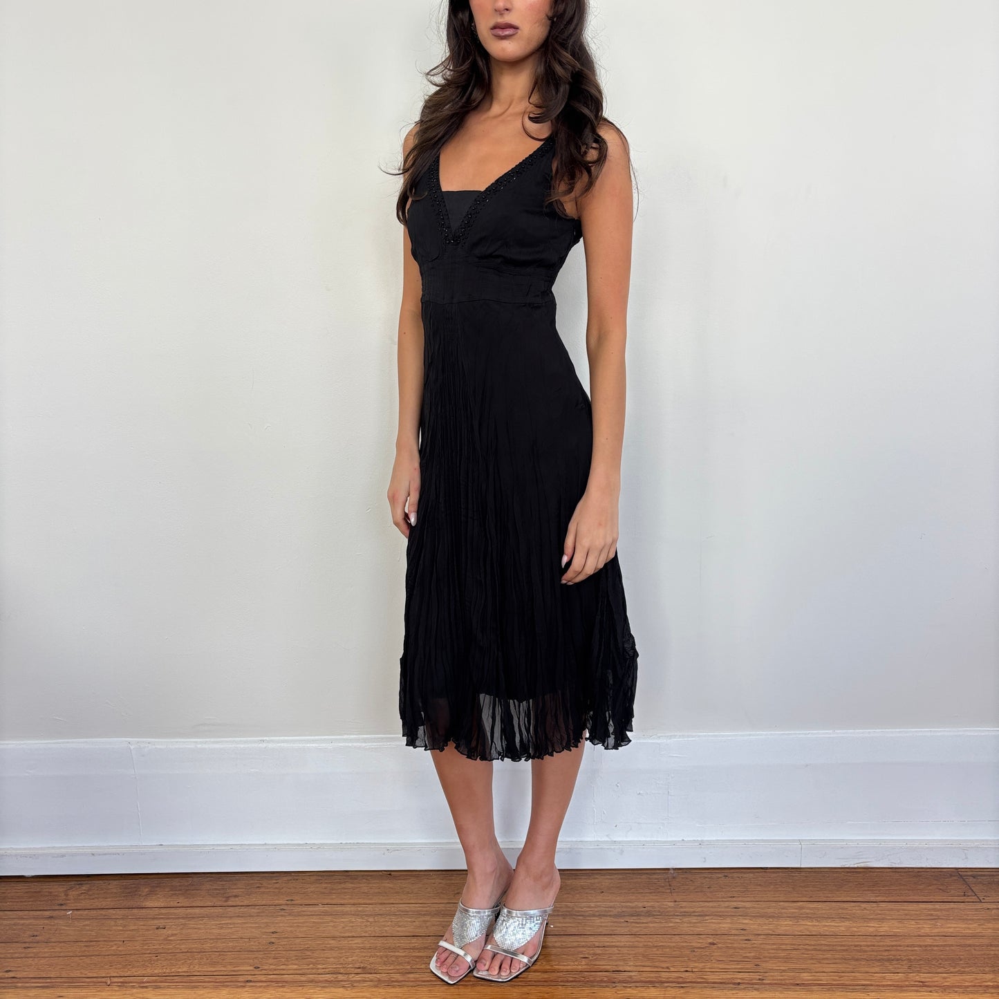 Italian flowy midi dress - S