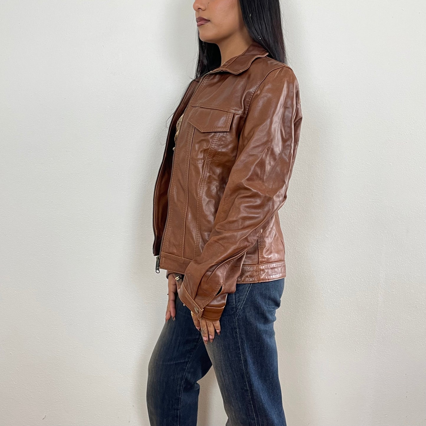 Italian leather jacket - M