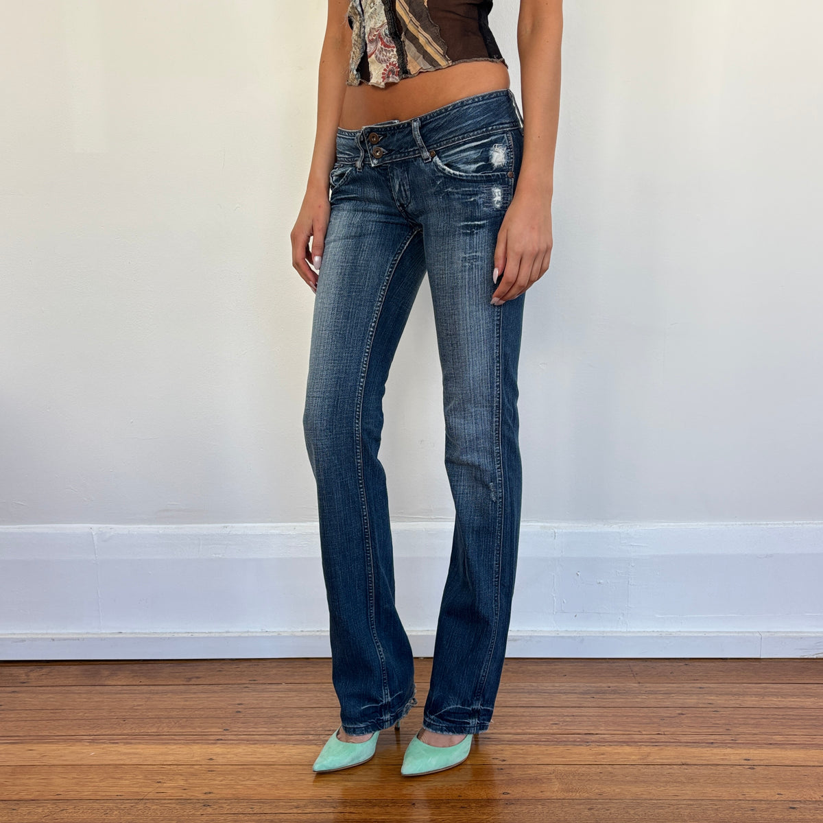 Darkwash bootcut jeans - XS