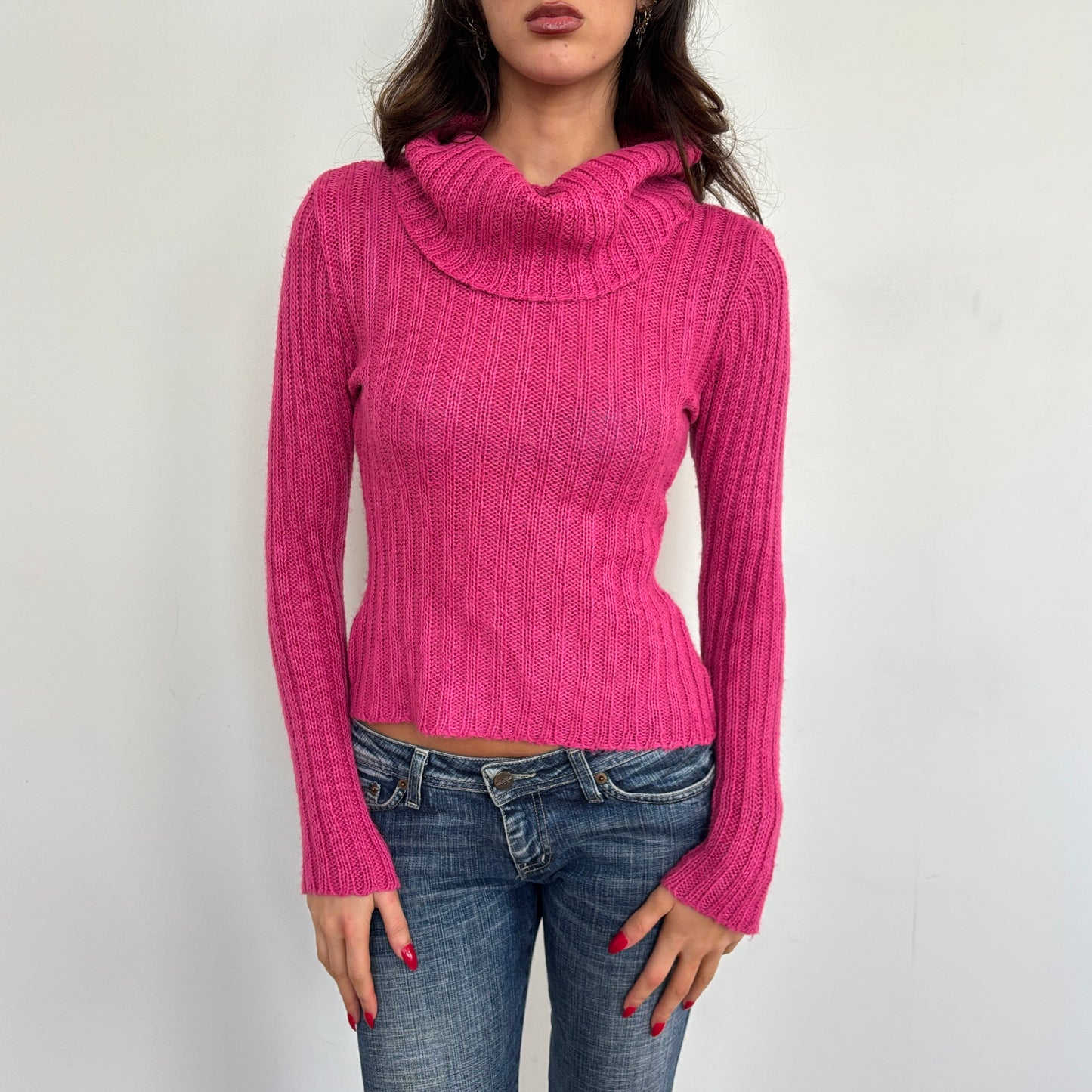 Pink mohair blend knit - XS/S