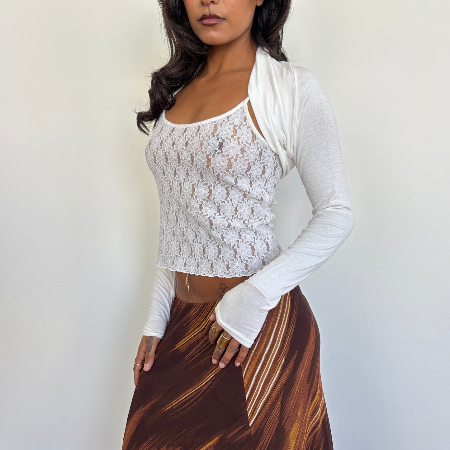 Italian white bolero - S/M