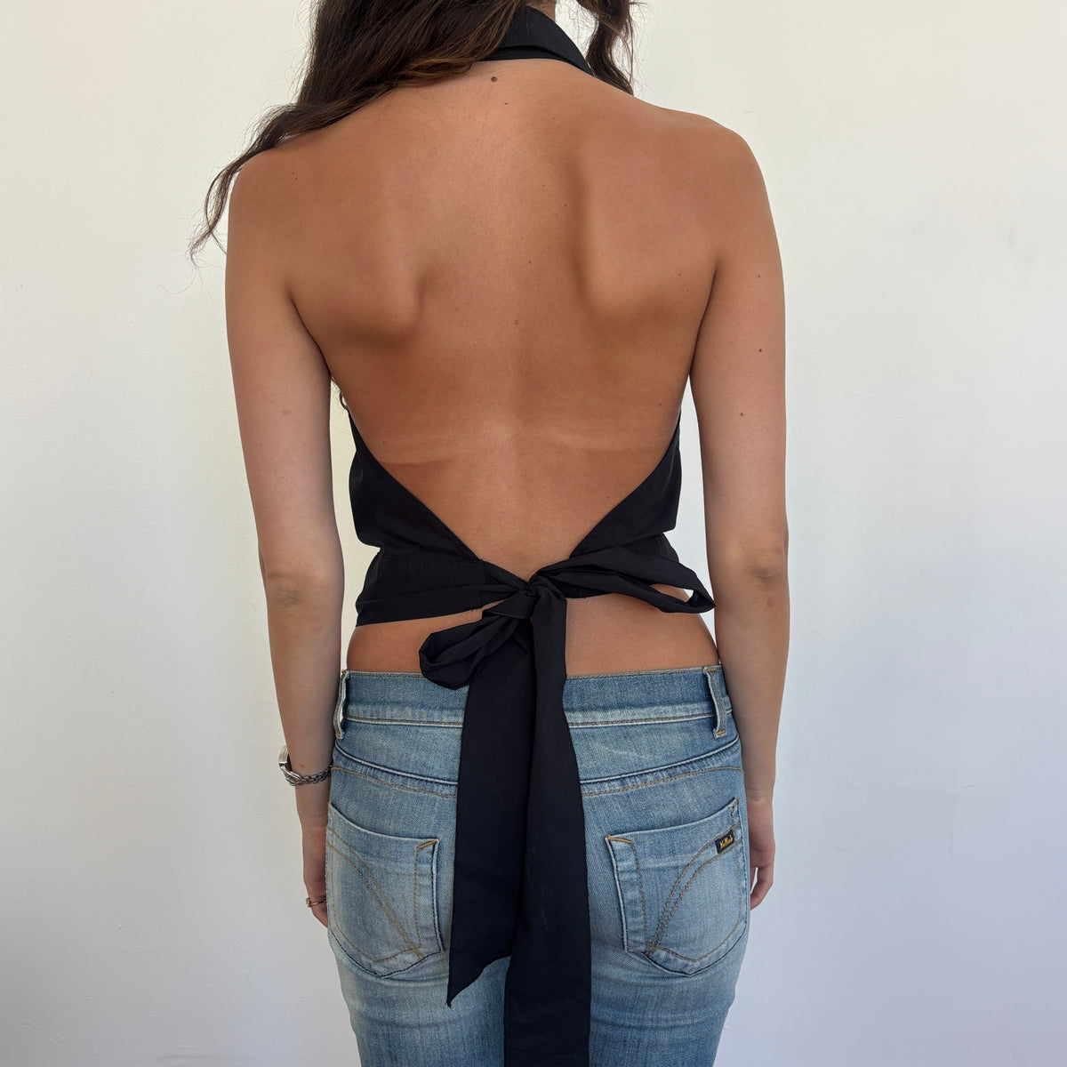 Backless ruffle top - S