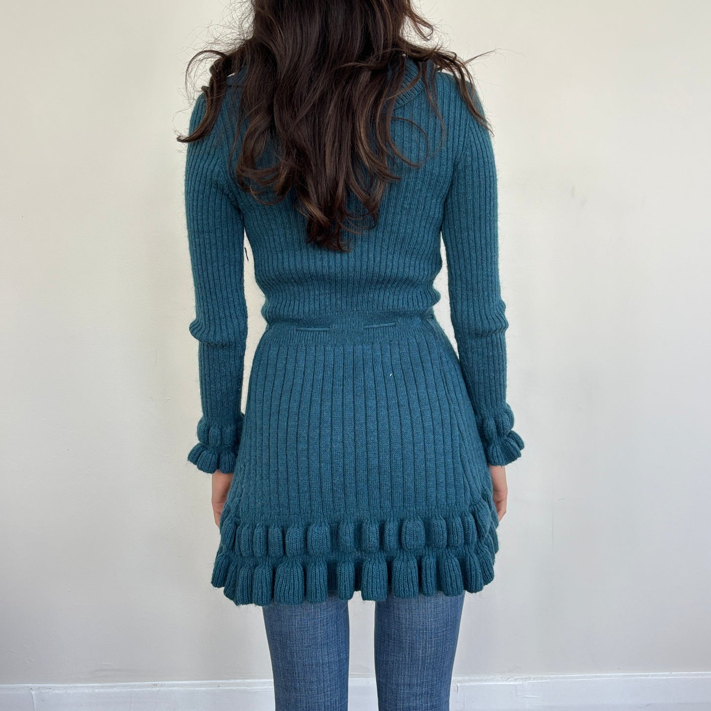 Italian ruffle cardigan - S/M