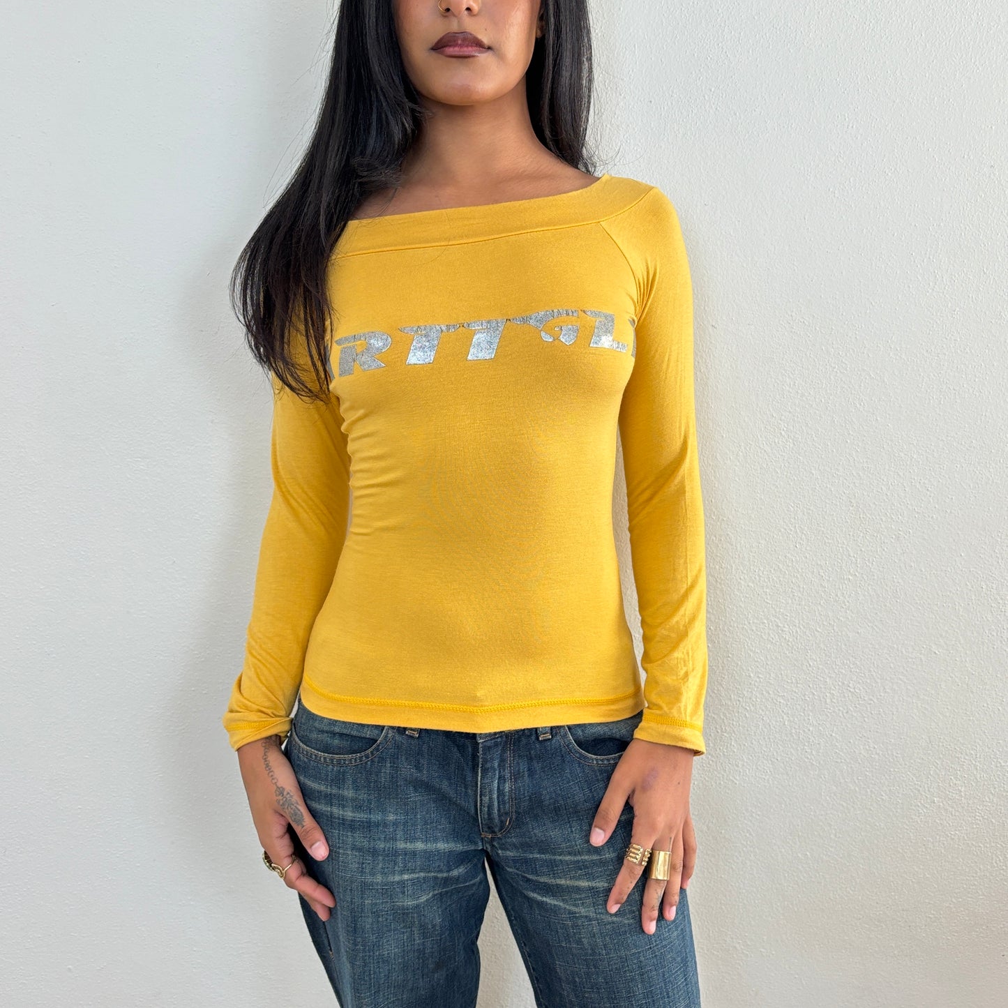 'Artigli' yellow longsleeve - xs