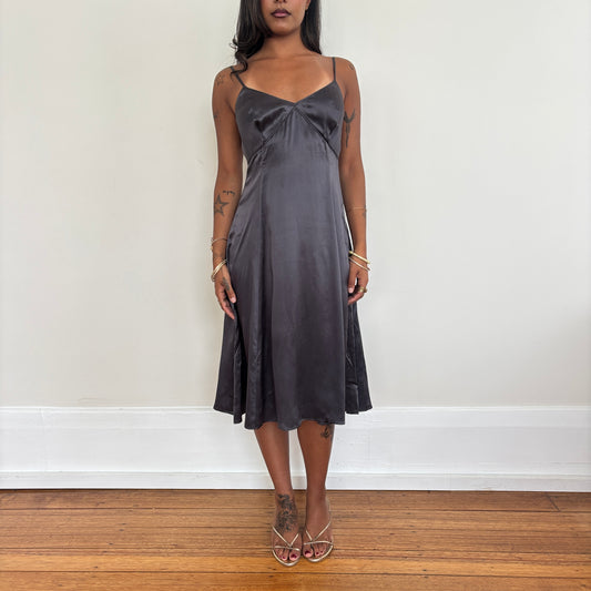 Italian silk midi dress - S