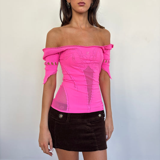 Roberto Cavalli pink top - S