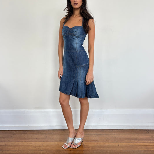 Denim halter dress - S/M