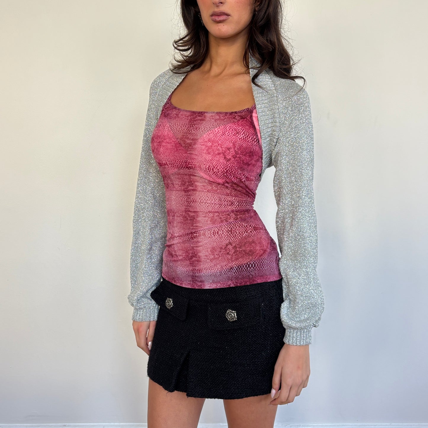Italian wool mini skirt - XS