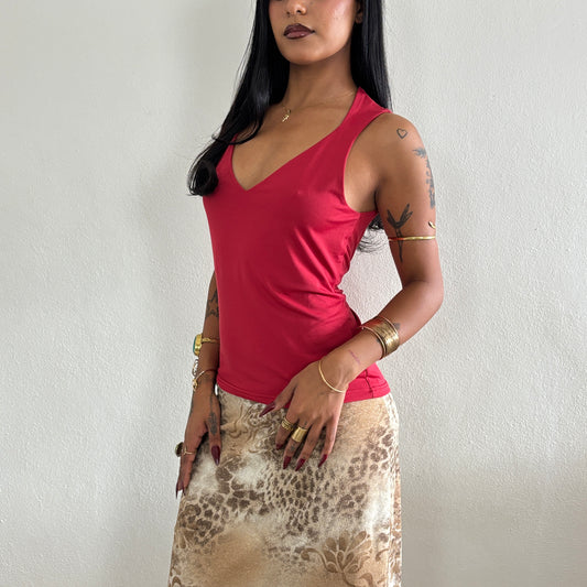 90s red top - M