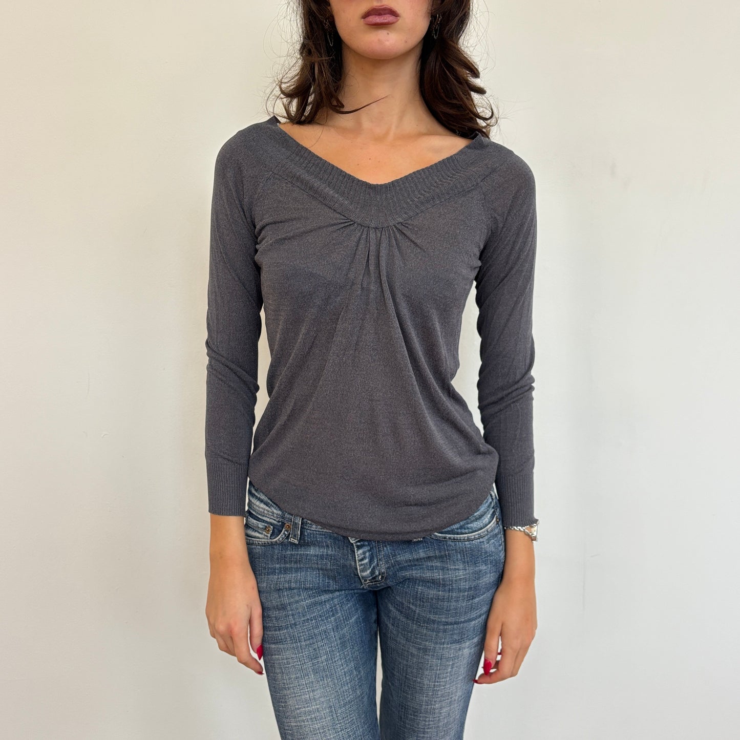 Italian grey knit - S