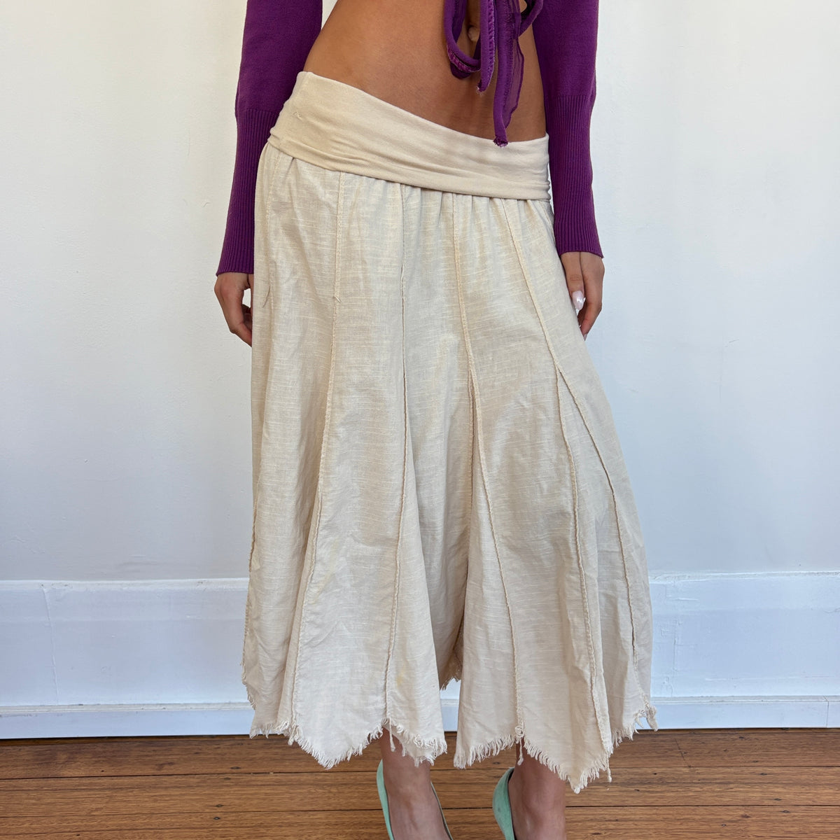 Italian linen skirt - S