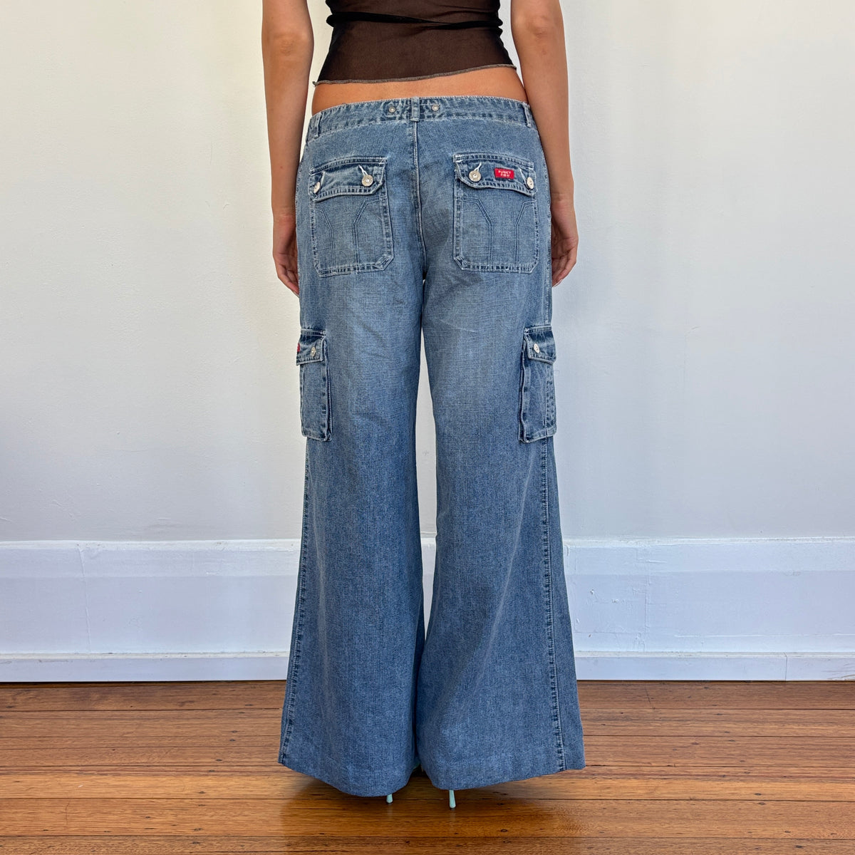 Wide leg jeans - S