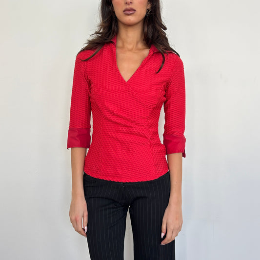 Italian textured 3/4 sleeve - XS/S