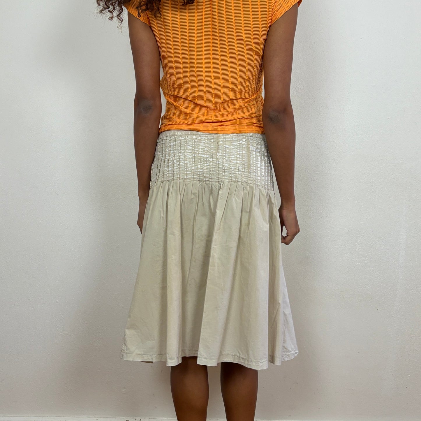 Pleated midi skirt - XS