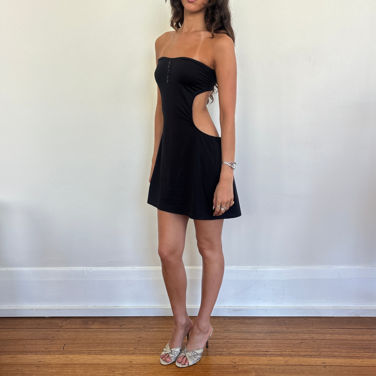Backless mini dress - S