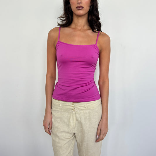 Fuschia slinky cami - M