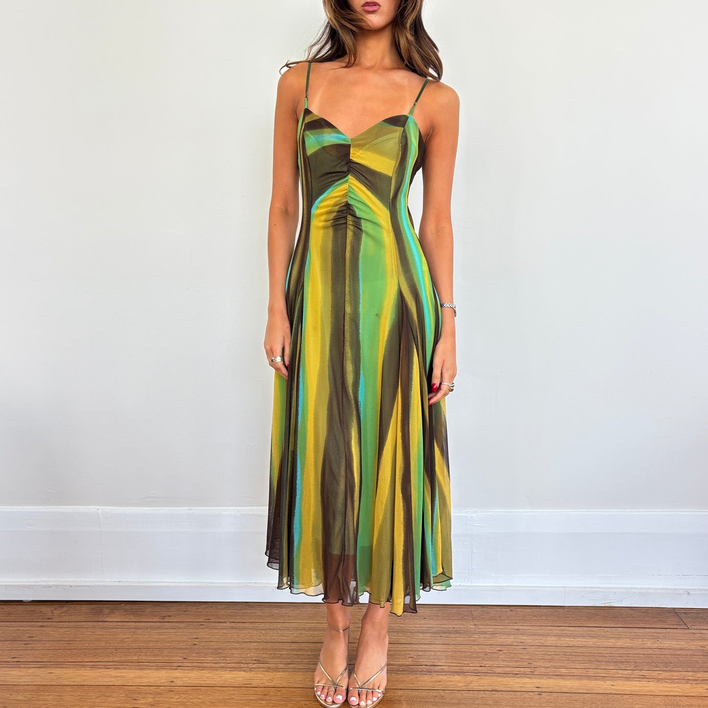 Italian striped dress - S