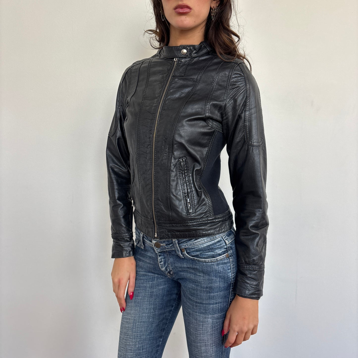 Italian leather jacket - XS/S