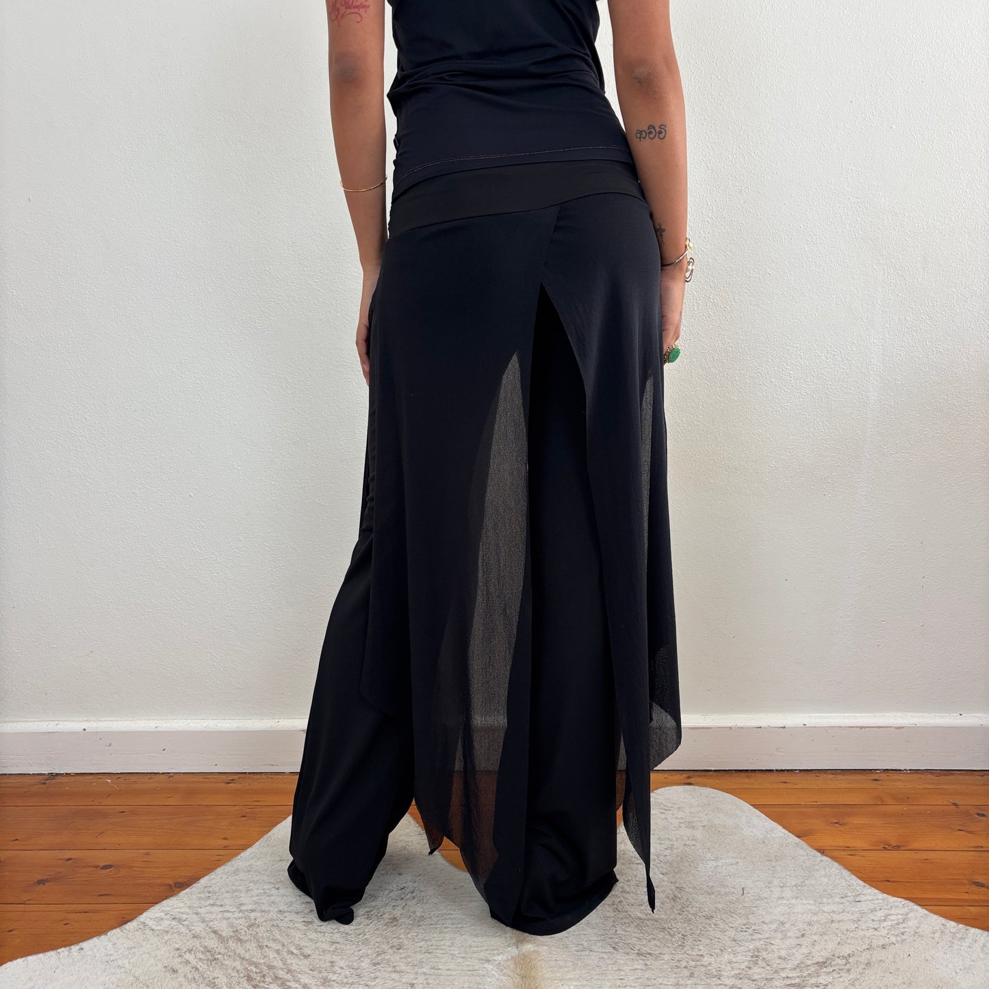 Italian mesh overlay pants - XS/S