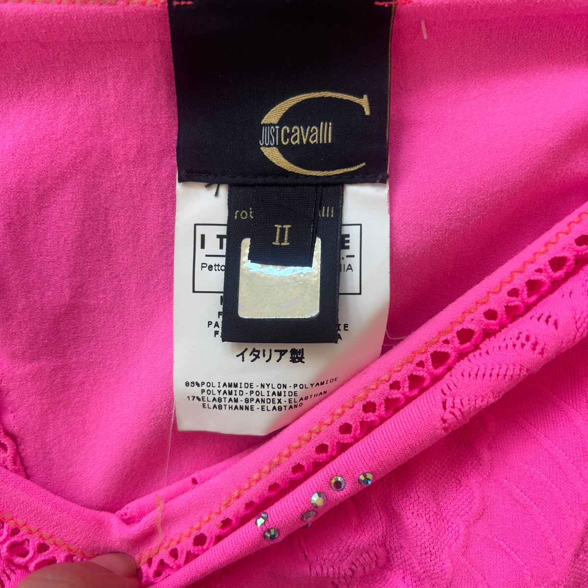 Roberto Cavalli pink top - S