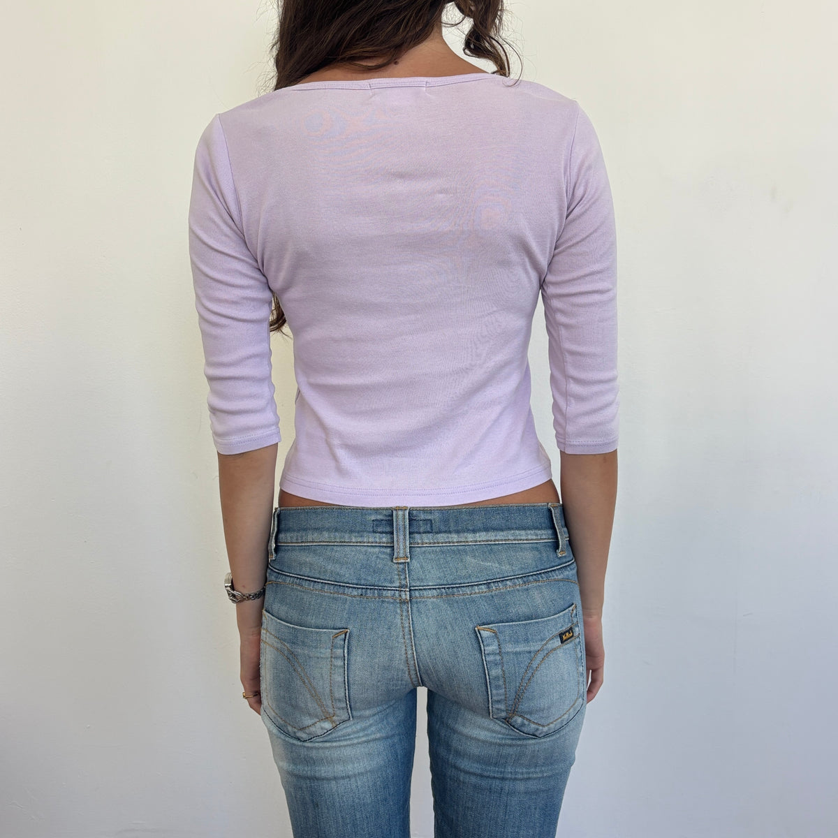 Lilac 3/4 sleeve top - XS/S
