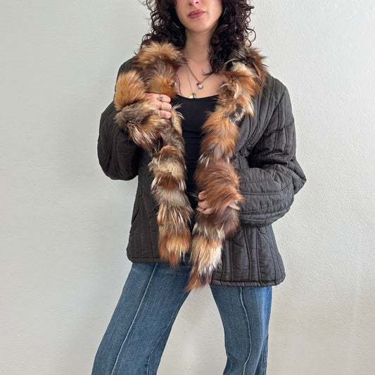 Fur detail jacket - M/L