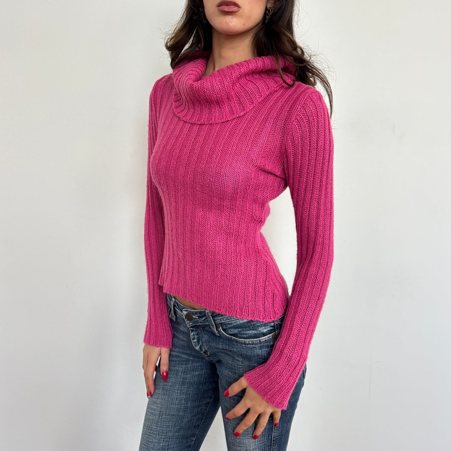 Pink mohair blend knit - XS/S