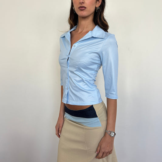 Pimkie blue 3/4 top - XS