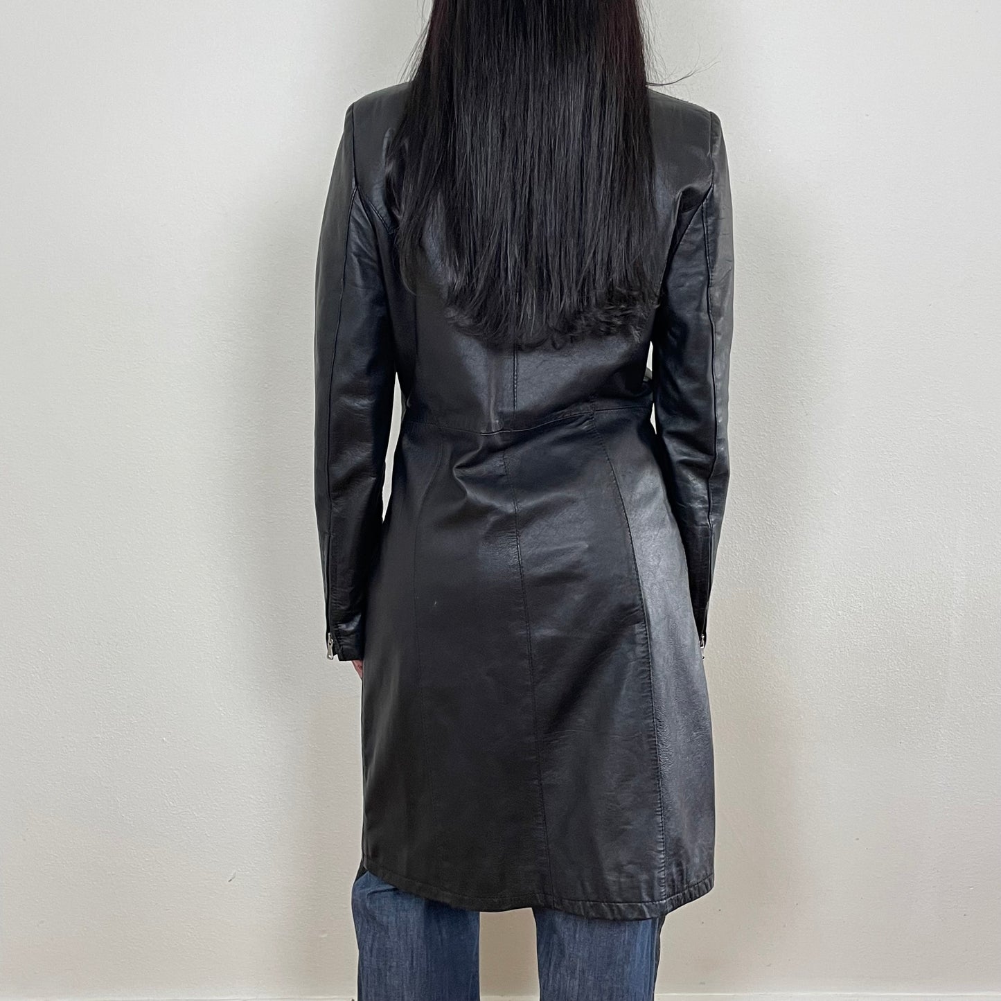 Italian leather coat - S/M