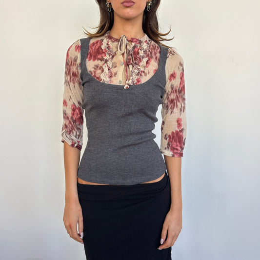 Italian layered top - S/M