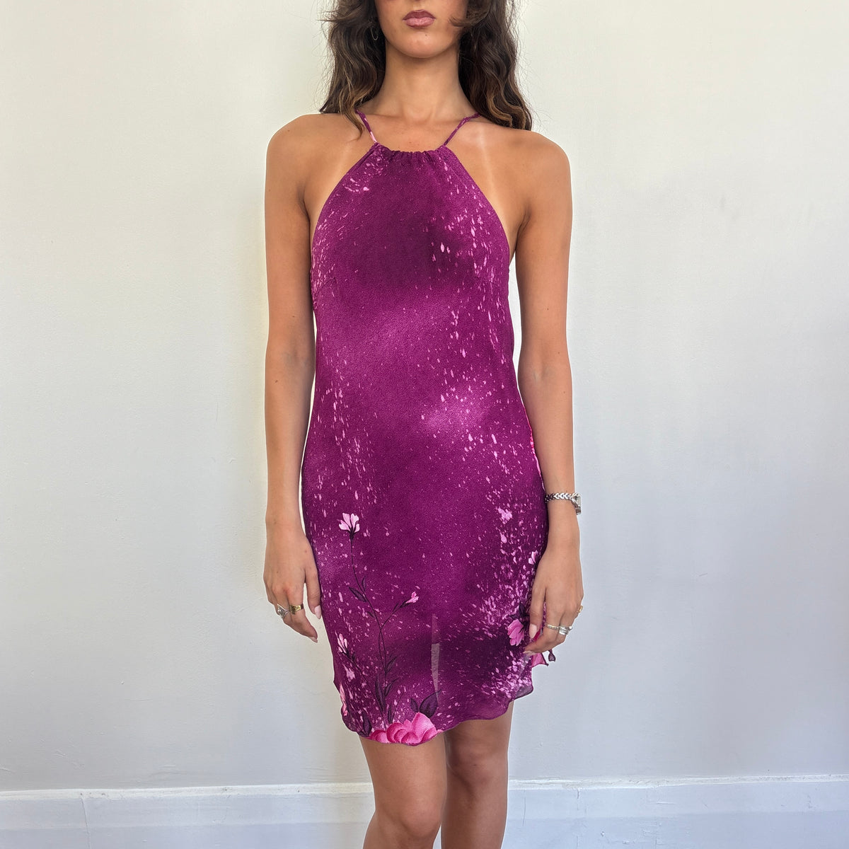 Italian floral midi dress - S